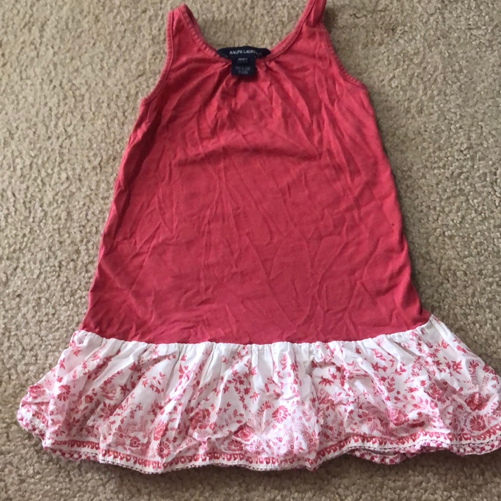 Ralph Lauren drop waist floral  Jersey dress
